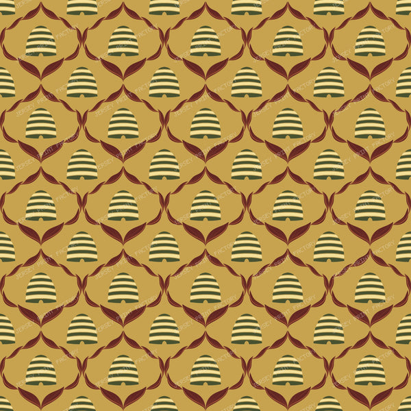 Harvest Wheat and Forest Green