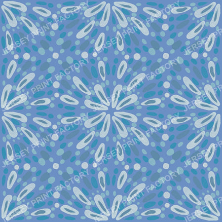 Abstract Watercolor Mosaic Tiles - Periwinkle blue
