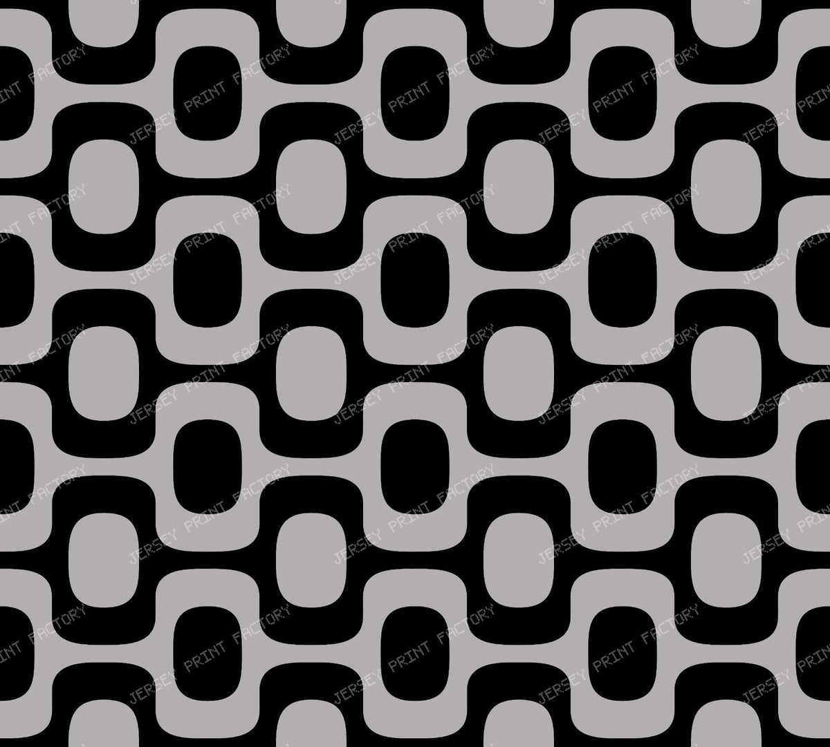 Black and White Ipanema Pattern, Ipanema Sidewalk, Beach Pattern — Gray 2