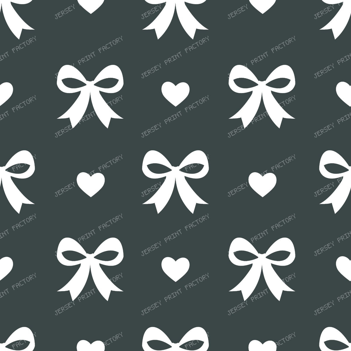 Bow Pattern, Coquette Bow, Ribbon, Cute Bow, White Bow, Hearts, Black — Gray 4