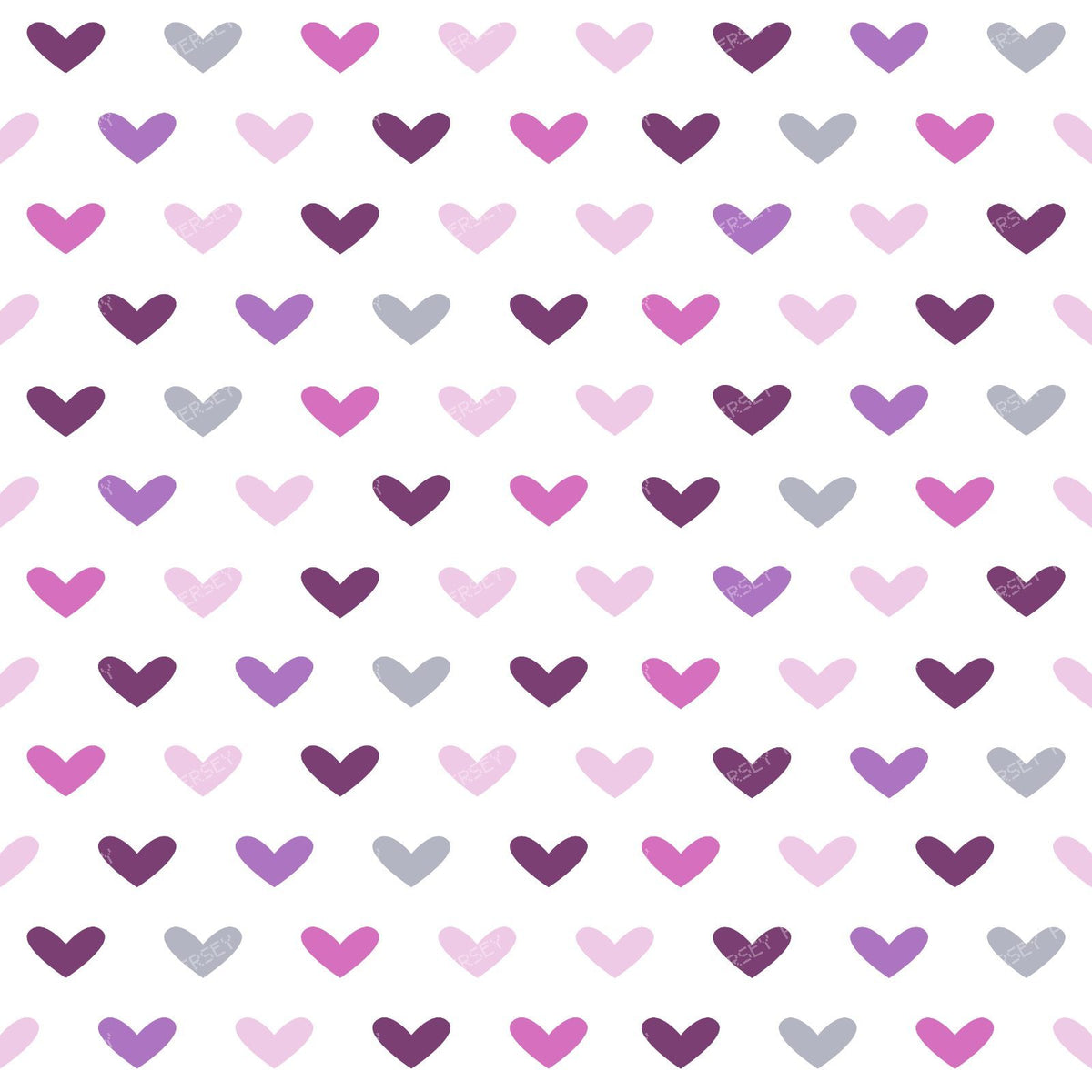Pattern Of Hearts, Blue Hearts, Brown Hearts, Orange Hearts — Colorful 9