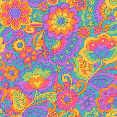30 Flower Power — Rainbow
