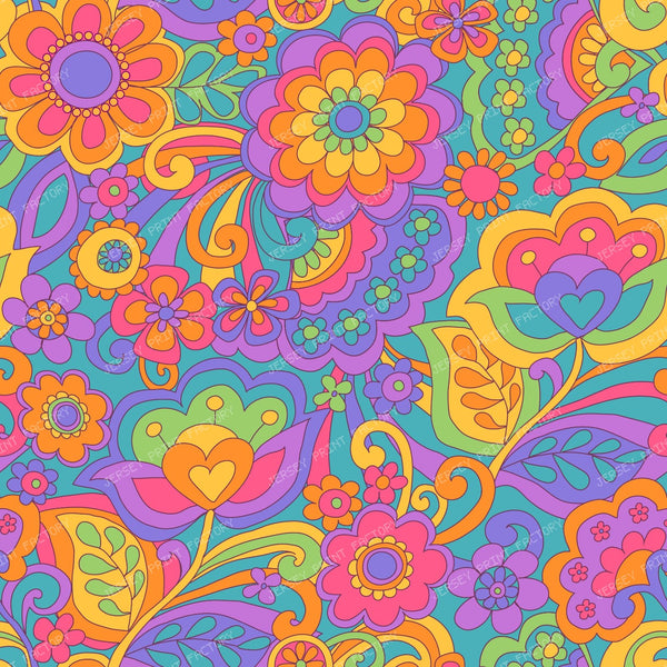 30 Flower Power — Rainbow