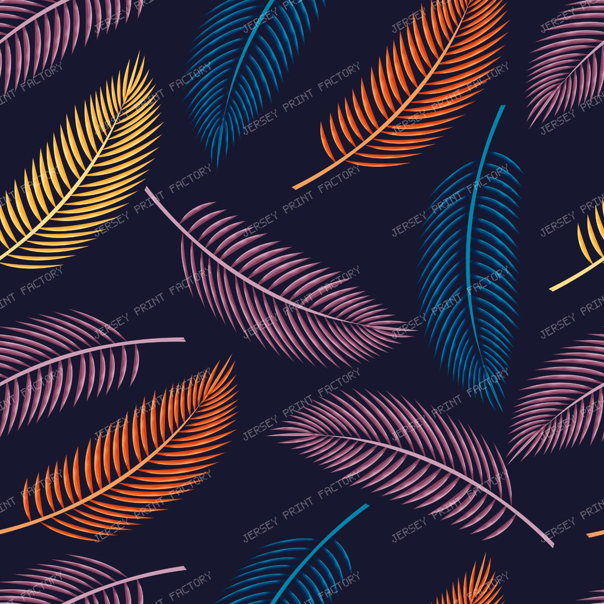 Colorful Palm Leaves, Palm Pattern, Tropical Pattern — Colorful 10