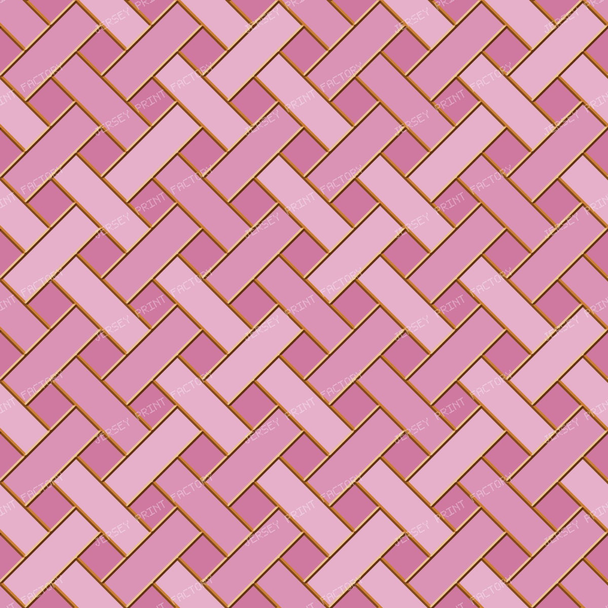 Bronze Stained Glass Weave — Baby Girl Pink