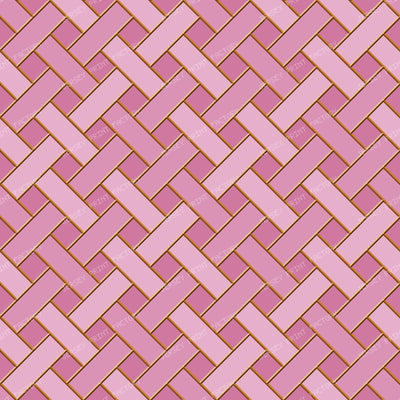 Bronze Stained Glass Weave — Baby Girl Pink