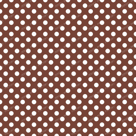 Blue Polka Dots, Polka Dot Pattern, Dots, Dotted — Brown