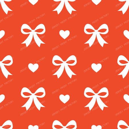 Bow Pattern, Coquette Bow, Ribbon, Cute Bow, White Bow, Hearts, Black — Red 1