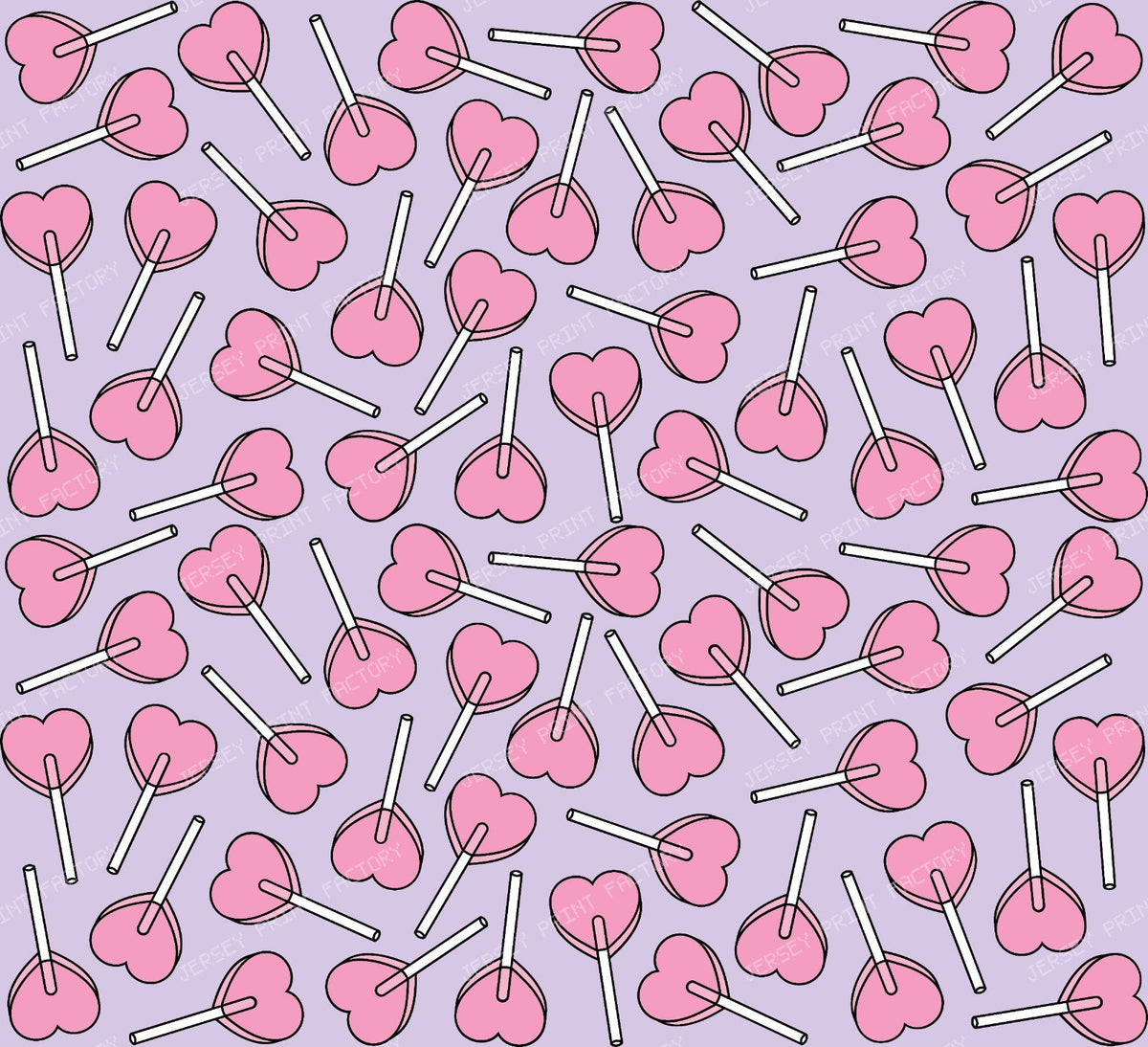 Pink Lollipops, Heart Lollipops, Lollipop Pattern — Pink 2