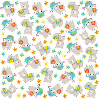 Pattern Of Llamas, Cute Llamas, Alpacas, Flowers