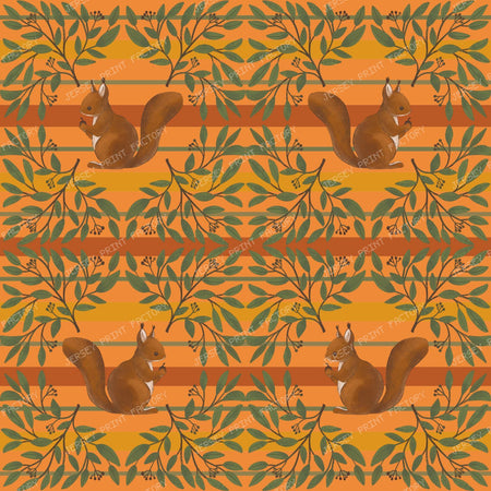2026 PJP 100 — 75 Happy squirrels and stripes make this a whimsical favorite for seasonal decor - Orange