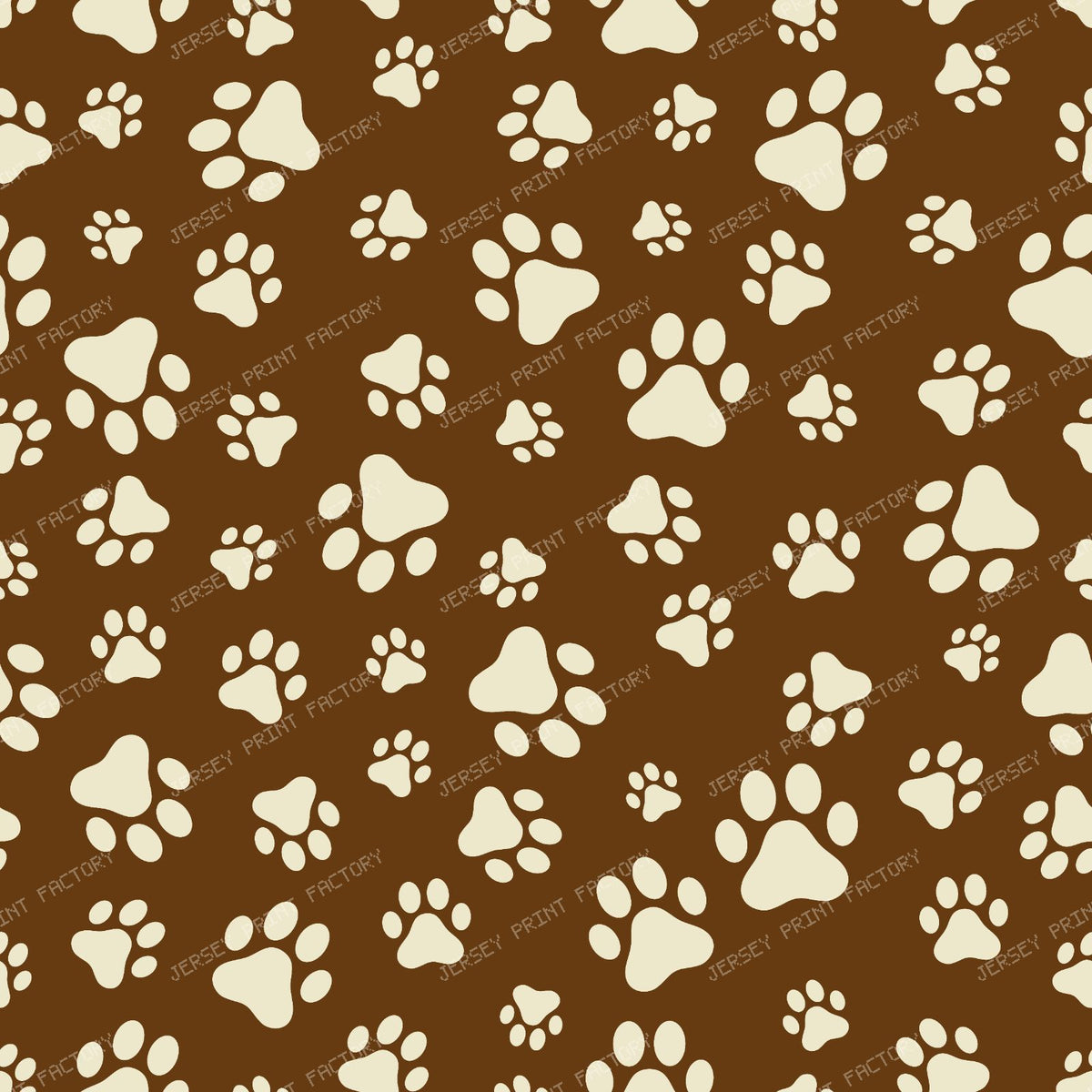 Pattern Of Paws, Dog Paws, Black and White — Brown 1