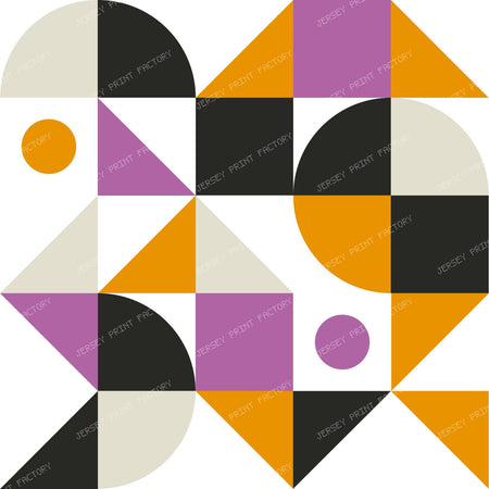Colorful Bauhaus Pattern, Retro Pattern, Geometric Pattern — Colorful 8