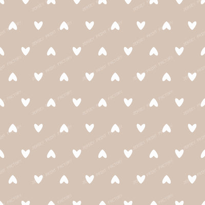 Polka Hearts White