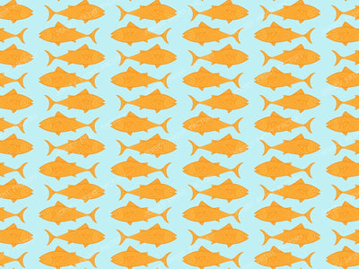 Orange Fish, Fish Pattern, Freshwater Fish, Marine Fish (Tileable)