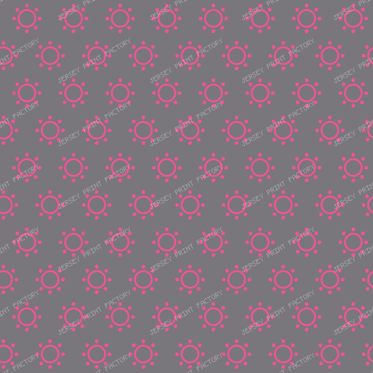 Orange Sun, Sun Pattern, Orange Circles, Dots, Summer — Pink and Gray