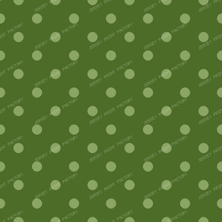 Sunlit Tiny Poka Dots — Moss Green with Pale Green Dots