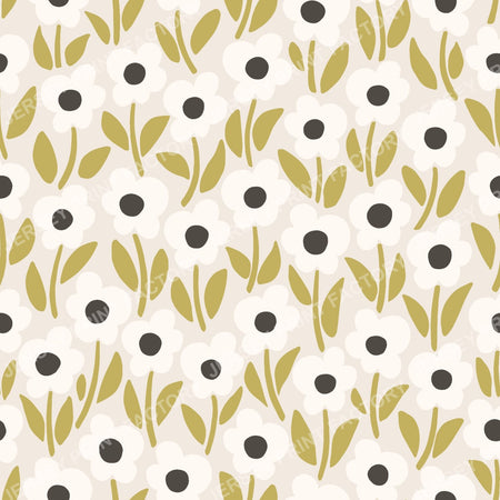 Chalkflower Garden White & Gold