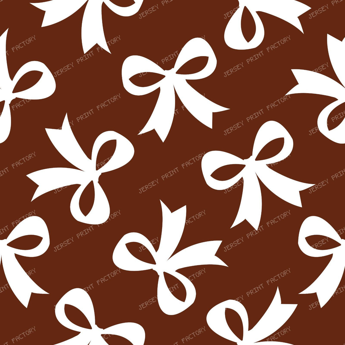 Bow Pattern, Coquette Bow, Ribbon, Cute Bow, White Bow, Black — Brown 3