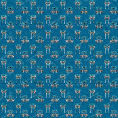 Lemurs in Love on Dark Teal