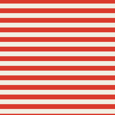 Bateau Stripes in Cream and Tomato Red