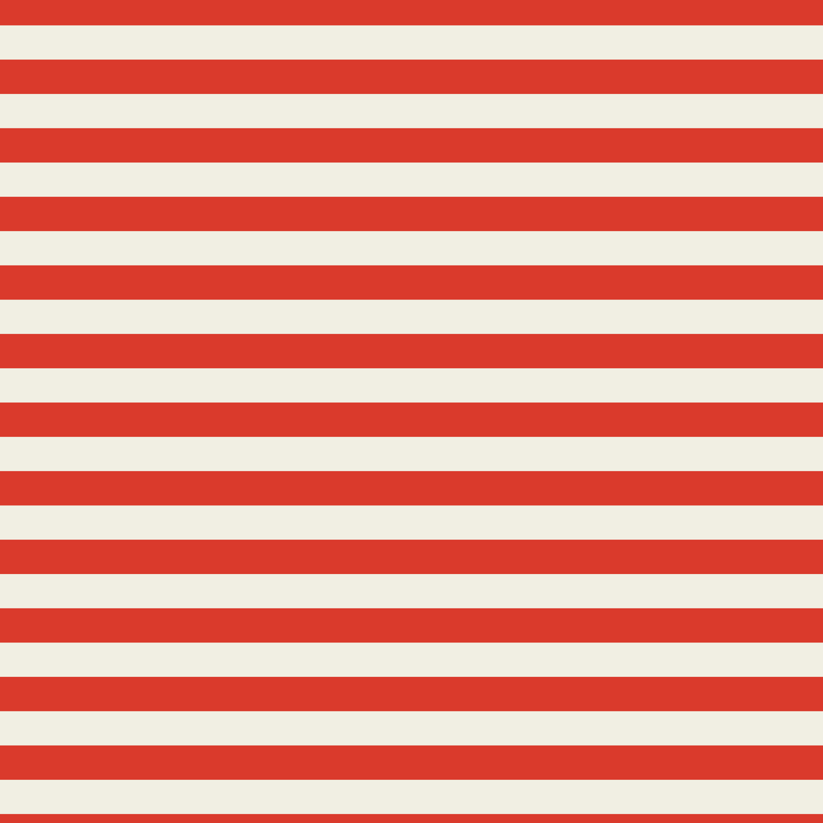 Bateau Stripes in Cream and Tomato Red