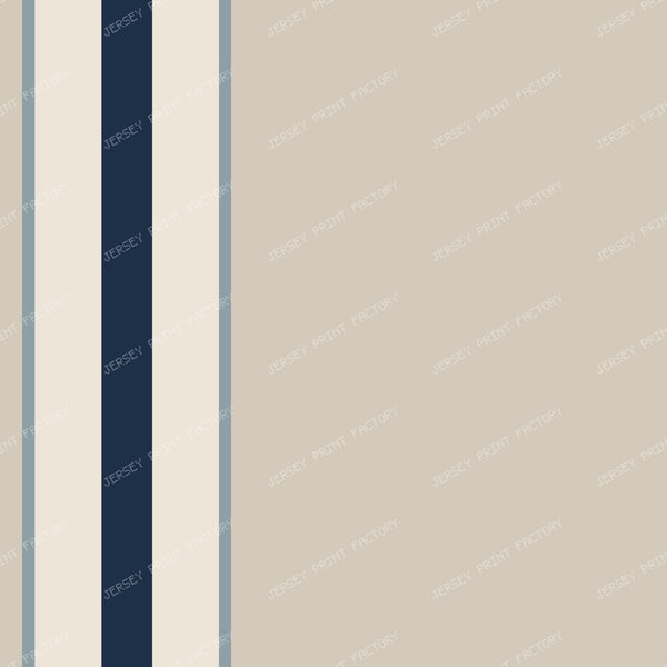 Addie   Stripe    Beige Cream & Navy
