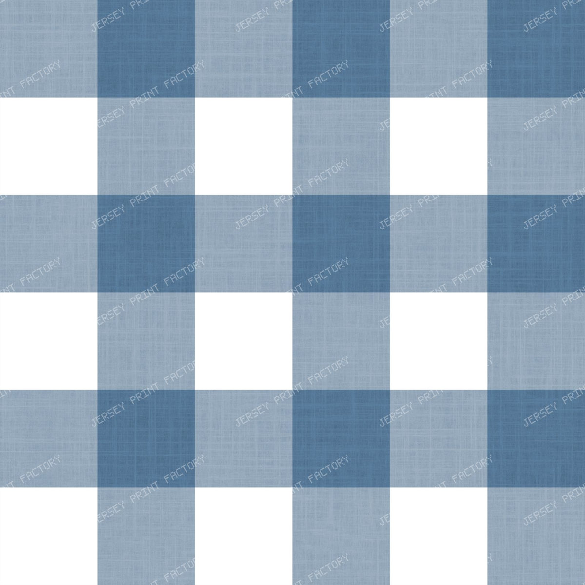 Gingham Check Linen Texture - Grandmillennial Farmhouse Cottage - Blue & White — Slate Blue & White