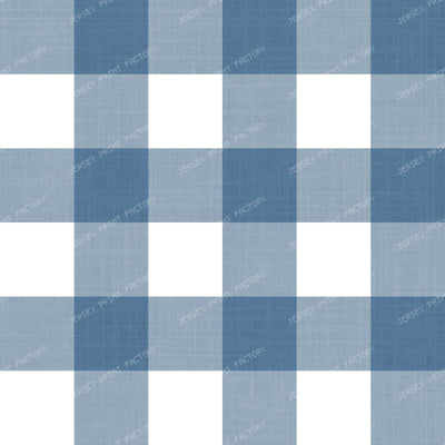Gingham Check Linen Texture - Grandmillennial Farmhouse Cottage - Blue & White — Slate Blue & White