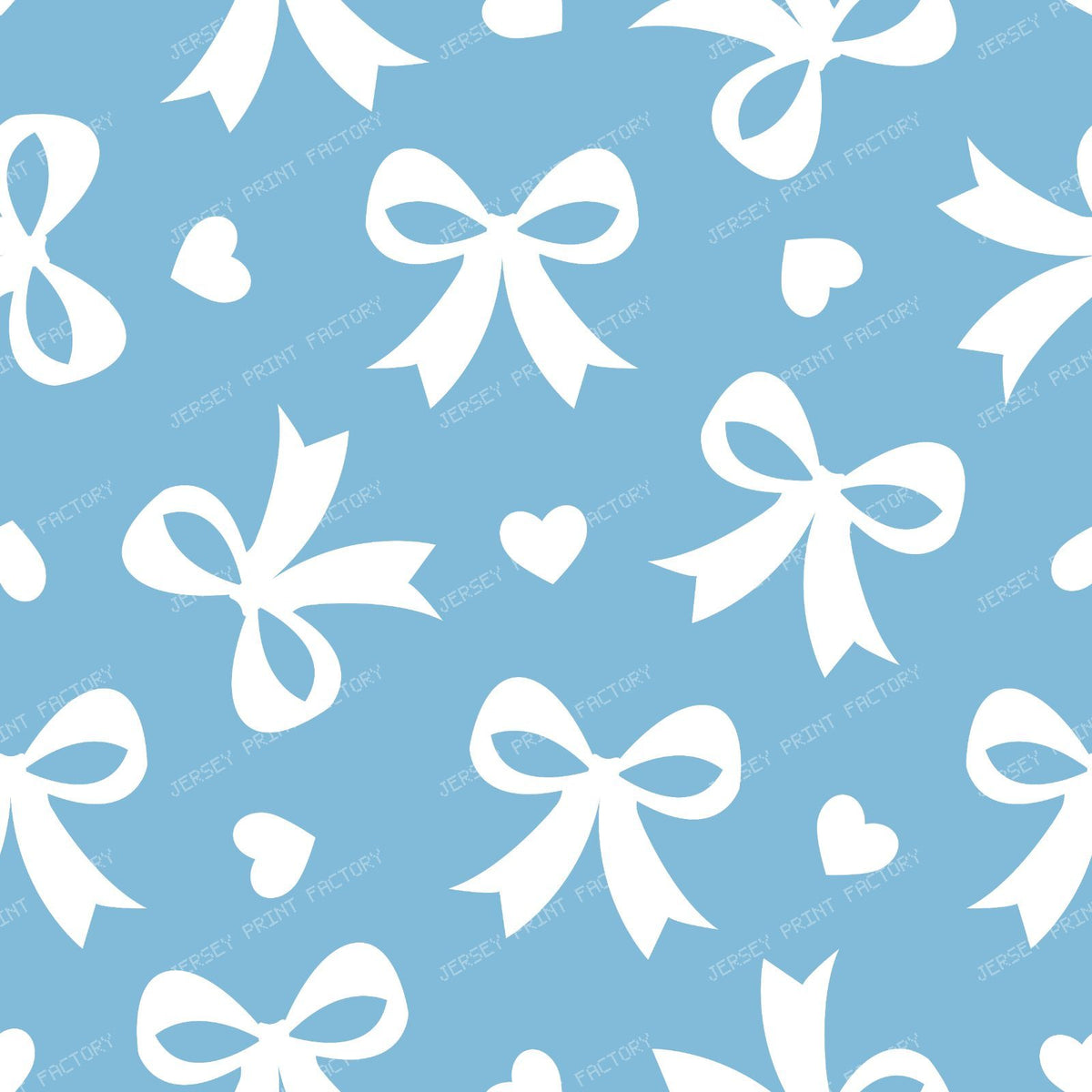 Bow Pattern, Coquette Bow, Ribbon, Cute Bow, White Bow, Hearts, Black — Blue 1