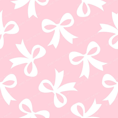 Bow Pattern, Coquette Bow, Ribbon, Cute Bow, White Bow, Black — Pink 1