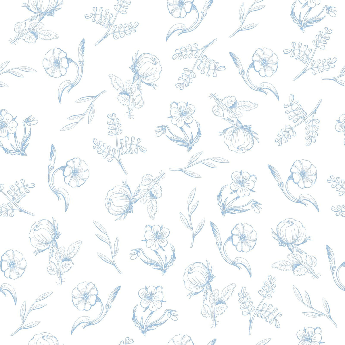 Trumpet Flowers, Blue Flowers, Wildflowers, Leaves
