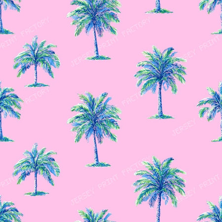 Happy Palm Trees on Pink