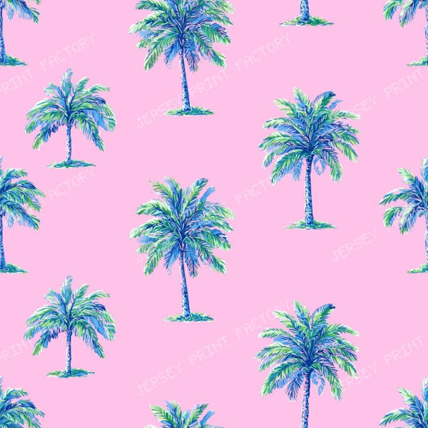 Happy Palm Trees on Pink