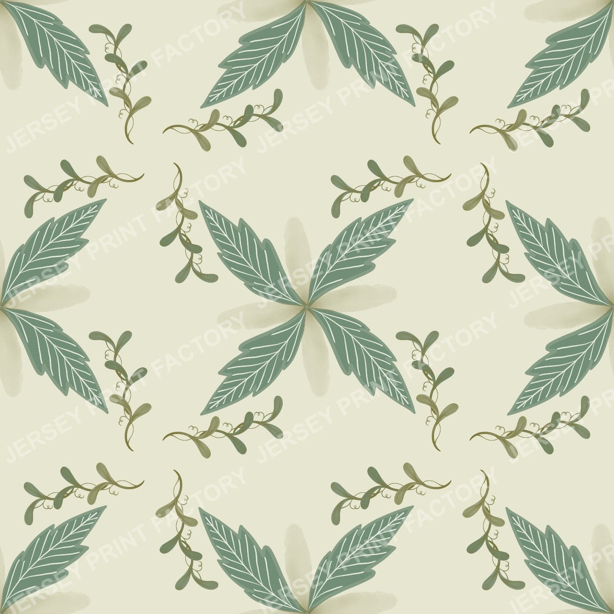 Botanical seamless pattern for fabric and wallpaper