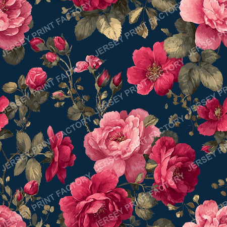Rose garden on Blue
