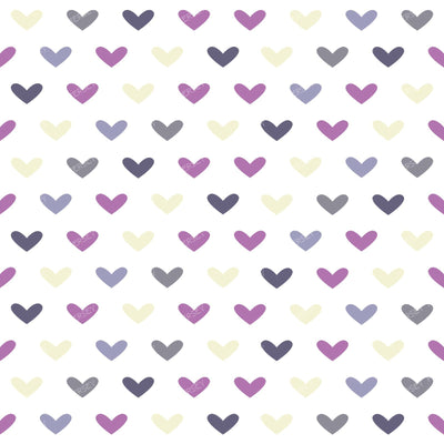 Pattern Of Hearts, Blue Hearts, Brown Hearts, Orange Hearts — Colorful 10
