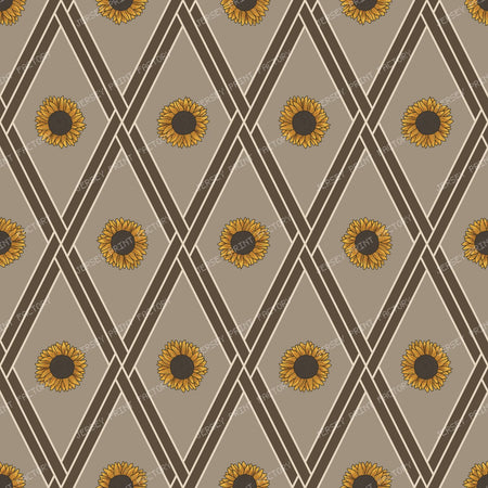 Autumn Sunflower Diamonds — Oatmeal and Cider