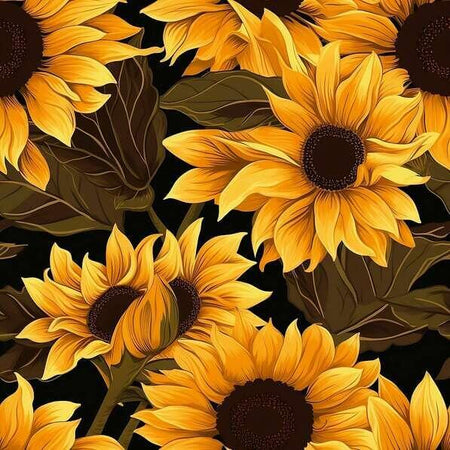 Solar Blooms Seamless