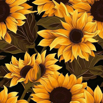 Solar Blooms Seamless