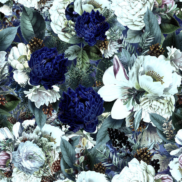 A Grandmillennial Winter Garden with Vintage Heritage and Romantic Elegance