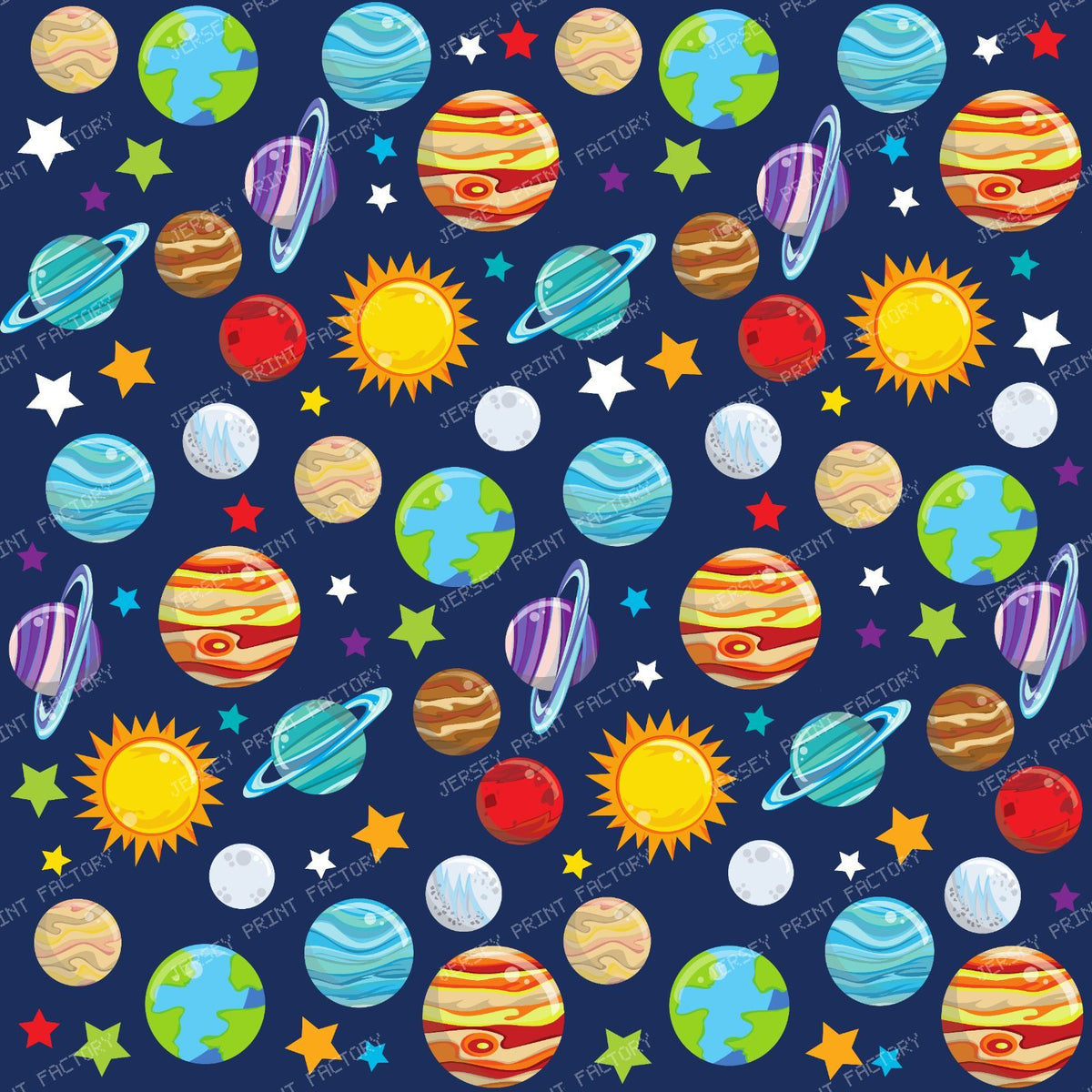 Space Pattern, Planets, Stars, Cosmos, Galaxy
