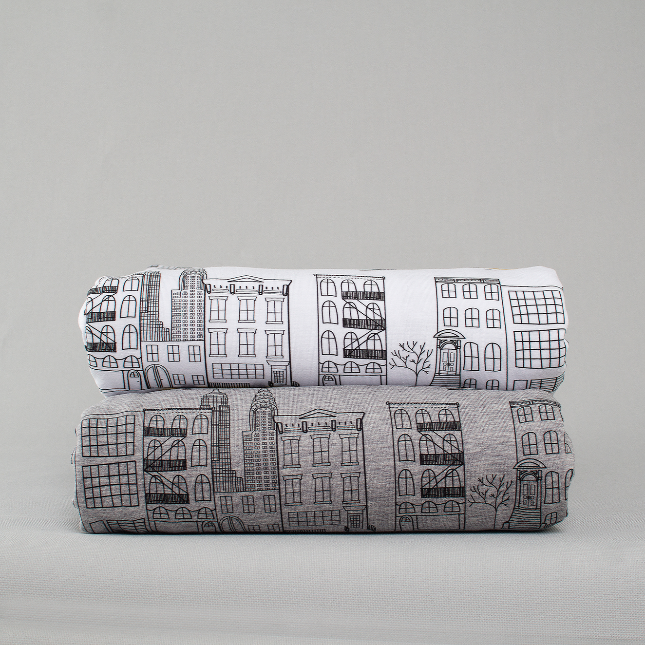 Print your own Grey Marl Jersey fabric