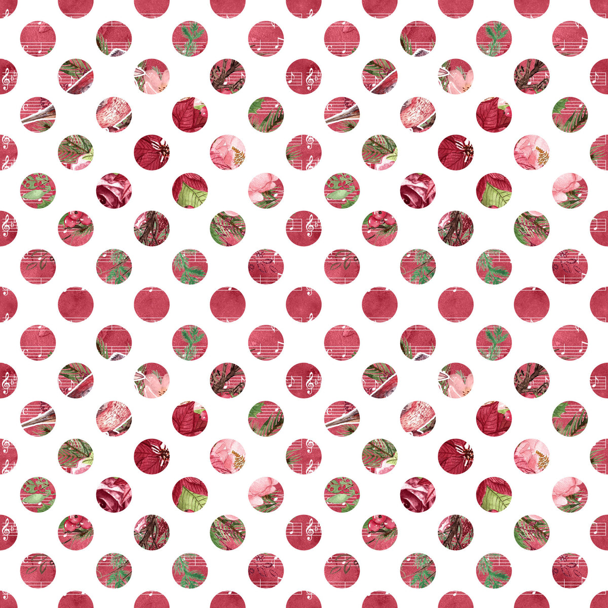Round Patterns on White Fabric DS1216 – Jersey Print Factory