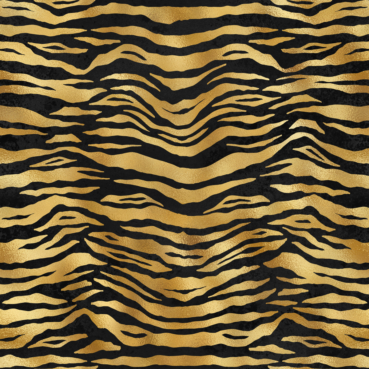 Black And Gold Tiger Skin Patterns on fabric D1611 – Jersey Print Factory