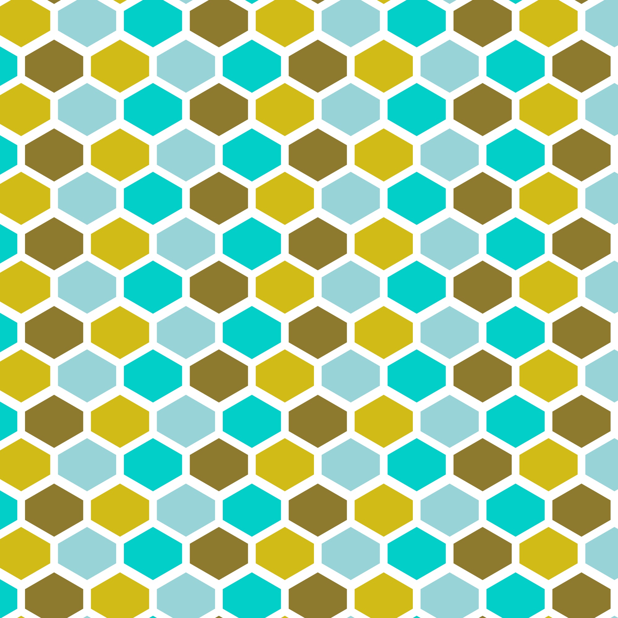 Bunte geometrische Muster auf weißem Stoff D1300 – Jersey Print